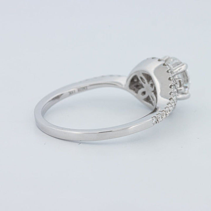 1 CT Round Cut Twist Band Pavé Solitaire (LG) - ZIZOV DIAMONDS