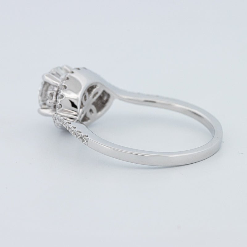 1 CT Round Cut Twist Band Pavé Solitaire (LG) - ZIZOV DIAMONDS