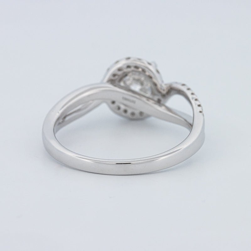 1 CT Round Cut Twist Band Pavé Solitaire (LG) - ZIZOV DIAMONDS