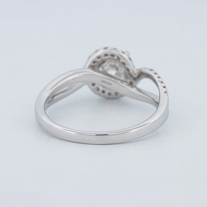 1 CT Round Cut Twist Band Pavé Solitaire (LG) - ZIZOV DIAMONDS