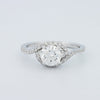 1 CT Round Cut Twist Band Pavé Solitaire (LG) - ZIZOV DIAMONDS