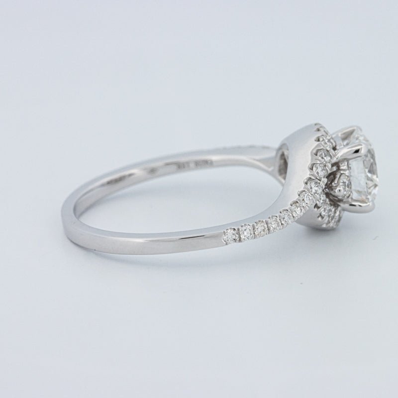 1 CT Round Cut Twist Band Pavé Solitaire (LG) - ZIZOV DIAMONDS
