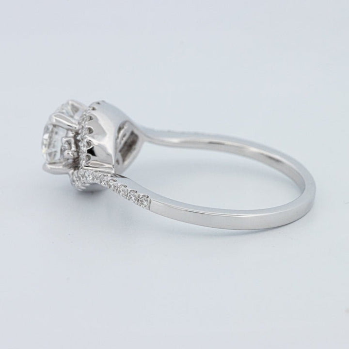 1 CT Round Cut Twist Band Pavé Solitaire (LG) - ZIZOV DIAMONDS