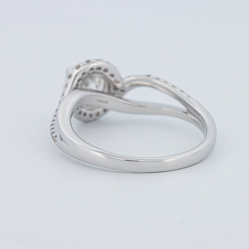 1 CT Round Cut Twist Band Pavé Solitaire (LG) - ZIZOV DIAMONDS