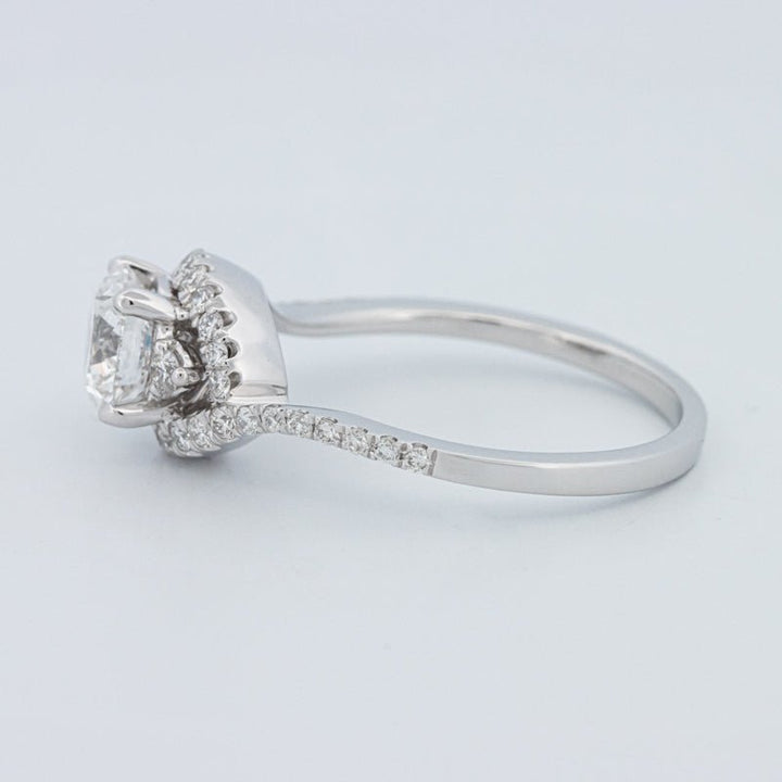 1 CT Round Cut Twist Band Pavé Solitaire (LG) - ZIZOV DIAMONDS