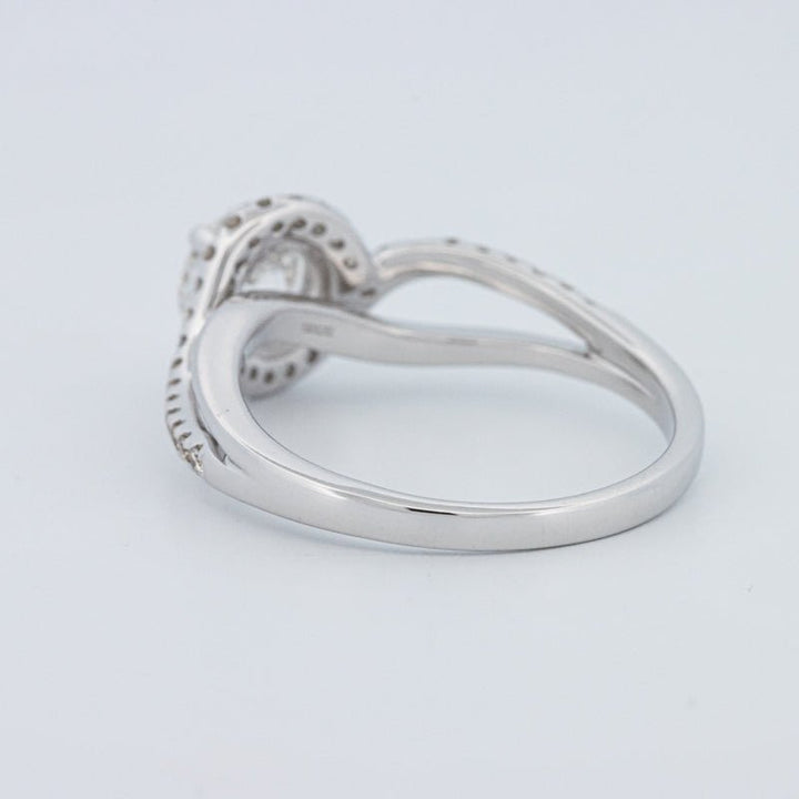 1 CT Round Cut Twist Band Pavé Solitaire (LG) - ZIZOV DIAMONDS