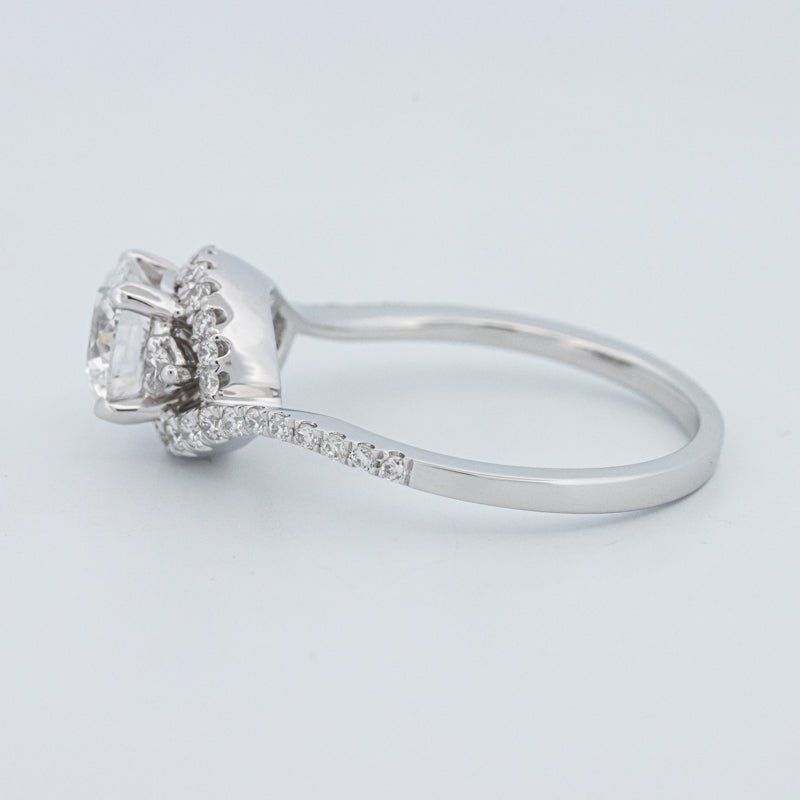 1 CT Round Cut Twist Band Pavé Solitaire (LG) - ZIZOV DIAMONDS