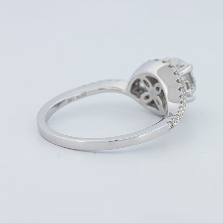 1 CT Round Cut Twist Band Pavé Solitaire (LG) - ZIZOV DIAMONDS