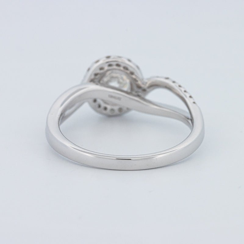 1 CT Round Cut Twist Band Pavé Solitaire (LG) - ZIZOV DIAMONDS