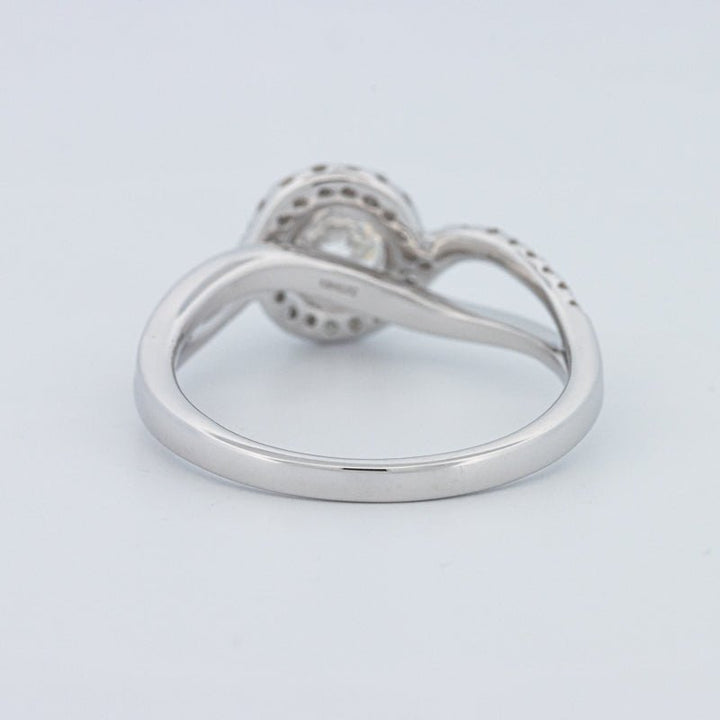 1 CT Round Cut Twist Band Pavé Solitaire (LG) - ZIZOV DIAMONDS