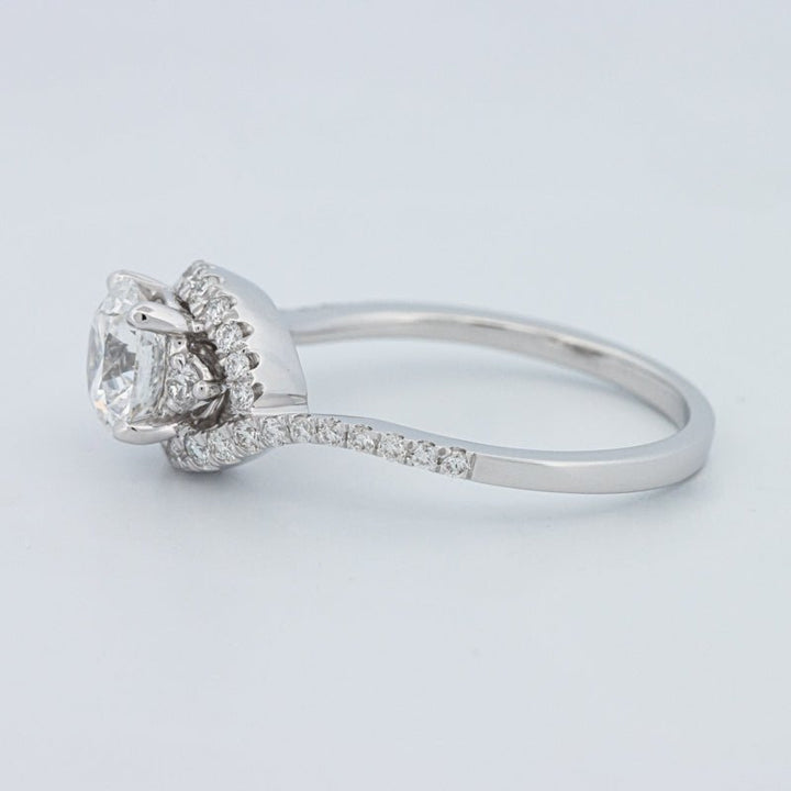 1 CT Round Cut Twist Band Pavé Solitaire (LG) - ZIZOV DIAMONDS