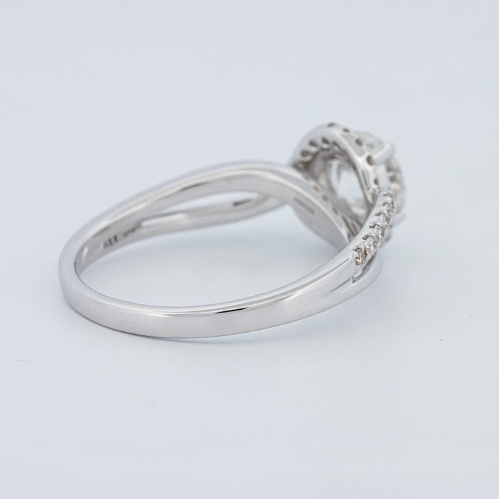 1 CT Round Cut Twist Band Pavé Solitaire (LG) - ZIZOV DIAMONDS