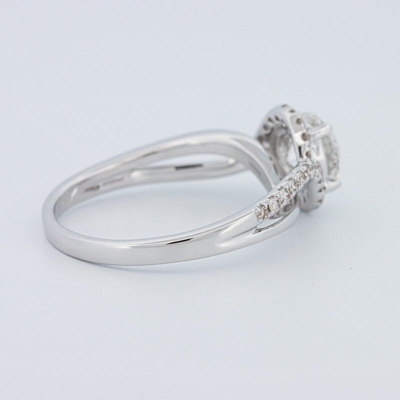 1 CT Round Cut Twist Band Pavé Solitaire (LG) - ZIZOV DIAMONDS