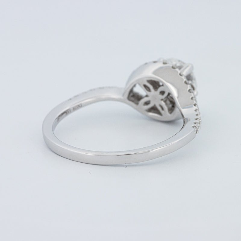 1 CT Round Cut Twist Band Pavé Solitaire (LG) - ZIZOV DIAMONDS