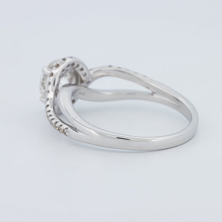 1 CT Round Cut Twist Band Pavé Solitaire (LG) - ZIZOV DIAMONDS
