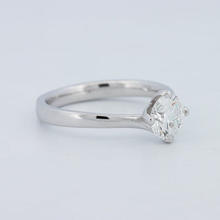 1 CT Round Cut Twist Band Solitaire (LG) - ZIZOV DIAMONDS