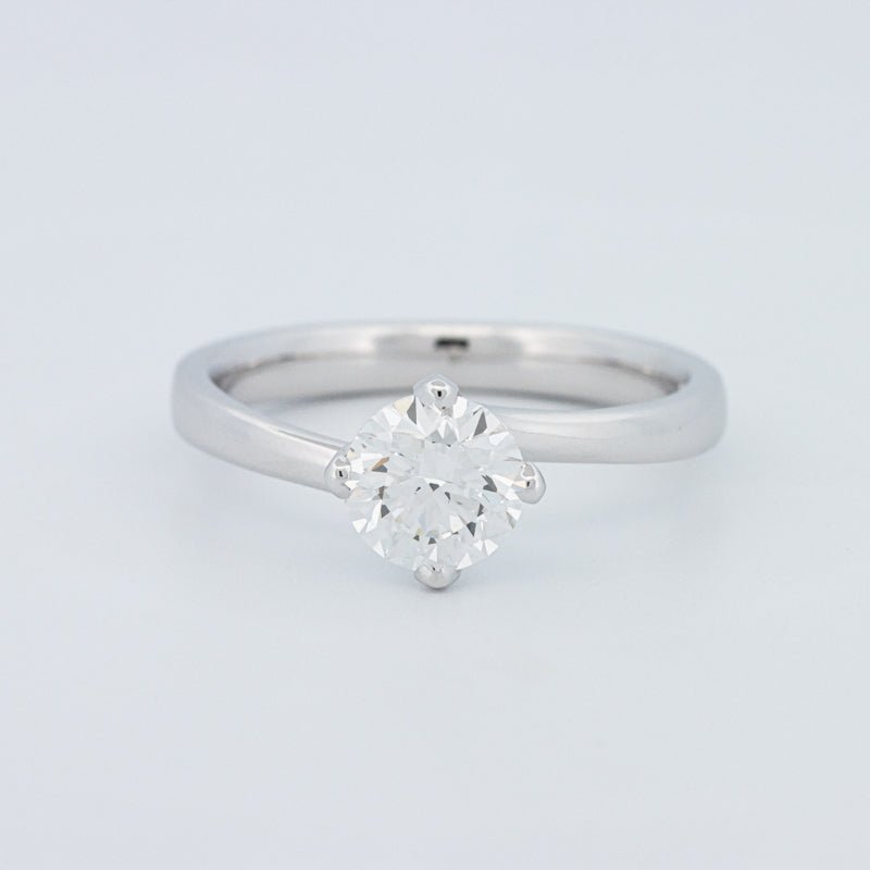 1 CT Round Cut Twist Band Solitaire (LG) - ZIZOV DIAMONDS