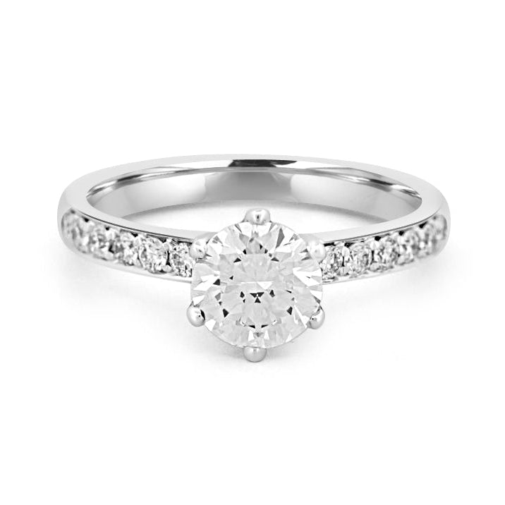 1 CT Round Solitaire Pavé (LG) - ZIZOV DIAMONDS