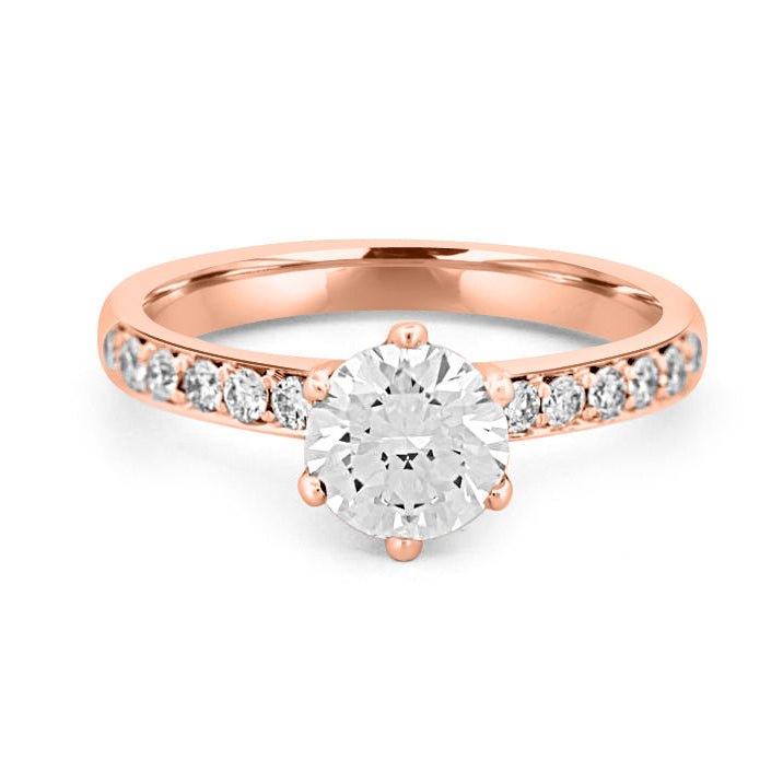 1 CT Round Solitaire Pavé (LG) - ZIZOV DIAMONDS