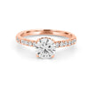 1 CT Under - Halo Brilliant Cut Pavé Solitaire (LG) - ZIZOV DIAMONDS