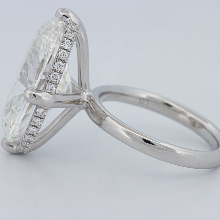 10 CT ''East - West" Halo Solitaire (LG) - ZIZOV DIAMONDS