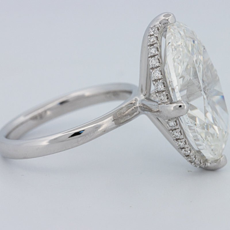 10 CT ''East - West" Halo Solitaire (LG) - ZIZOV DIAMONDS