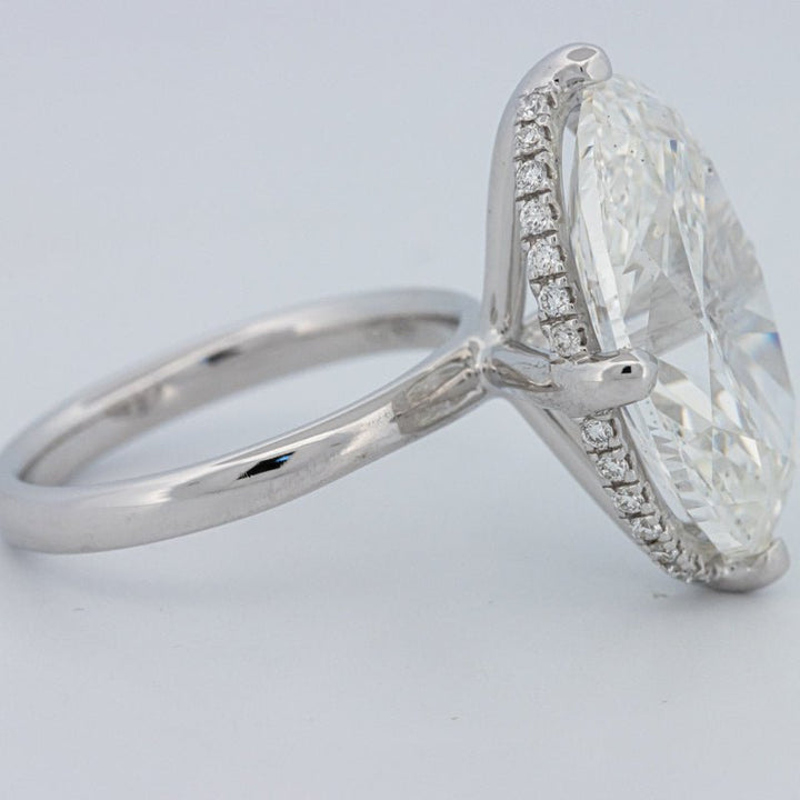 10 CT ''East - West" Halo Solitaire (LG) - ZIZOV DIAMONDS