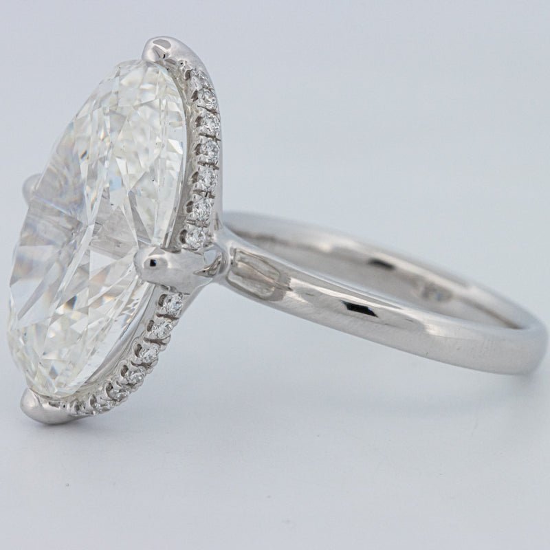 10 CT ''East - West" Halo Solitaire (LG) - ZIZOV DIAMONDS