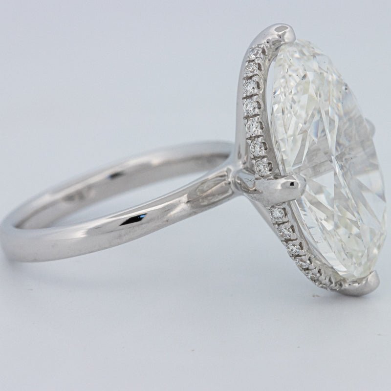 10 CT ''East - West" Halo Solitaire (LG) - ZIZOV DIAMONDS