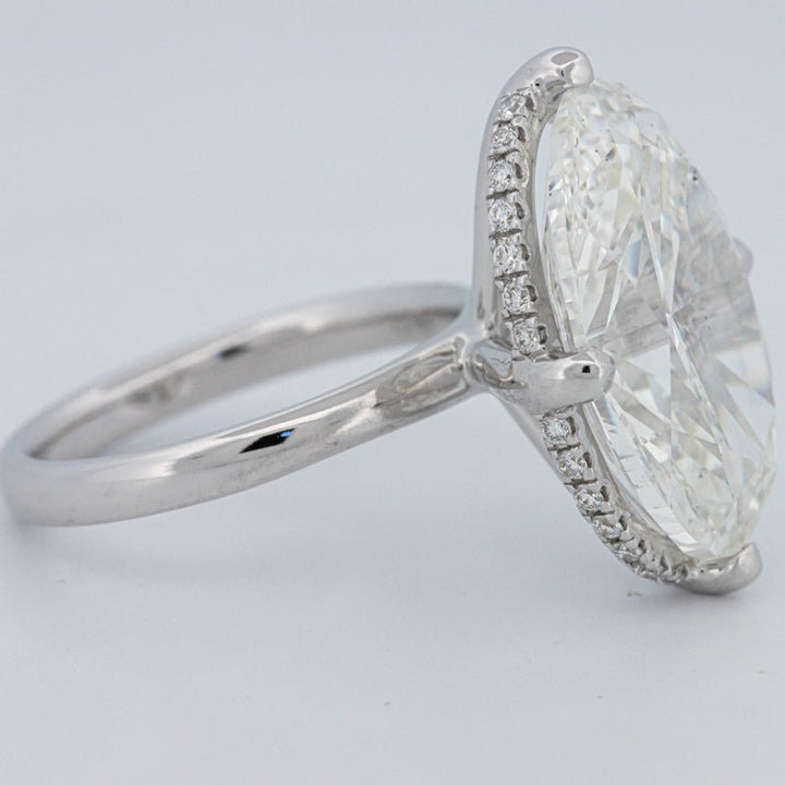 10 CT ''East - West" Halo Solitaire (LG) - ZIZOV DIAMONDS