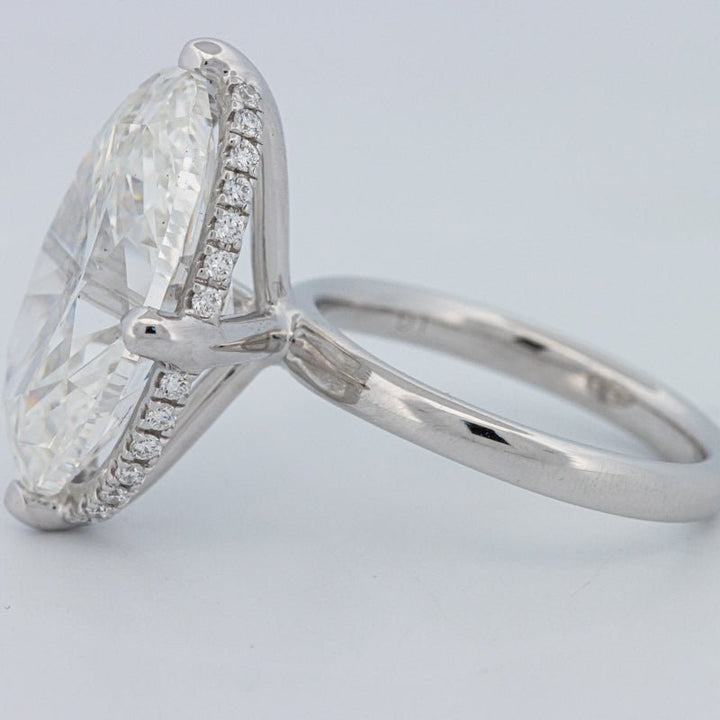 10 CT ''East - West" Halo Solitaire (LG) - ZIZOV DIAMONDS