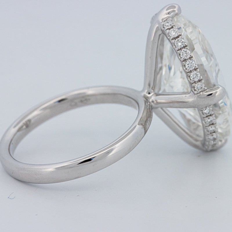 10 CT ''East - West" Halo Solitaire (LG) - ZIZOV DIAMONDS