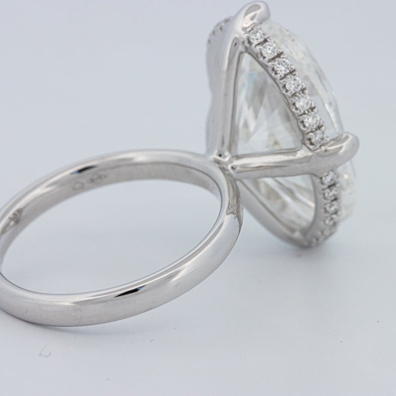 10 CT ''East - West" Halo Solitaire (LG) - ZIZOV DIAMONDS