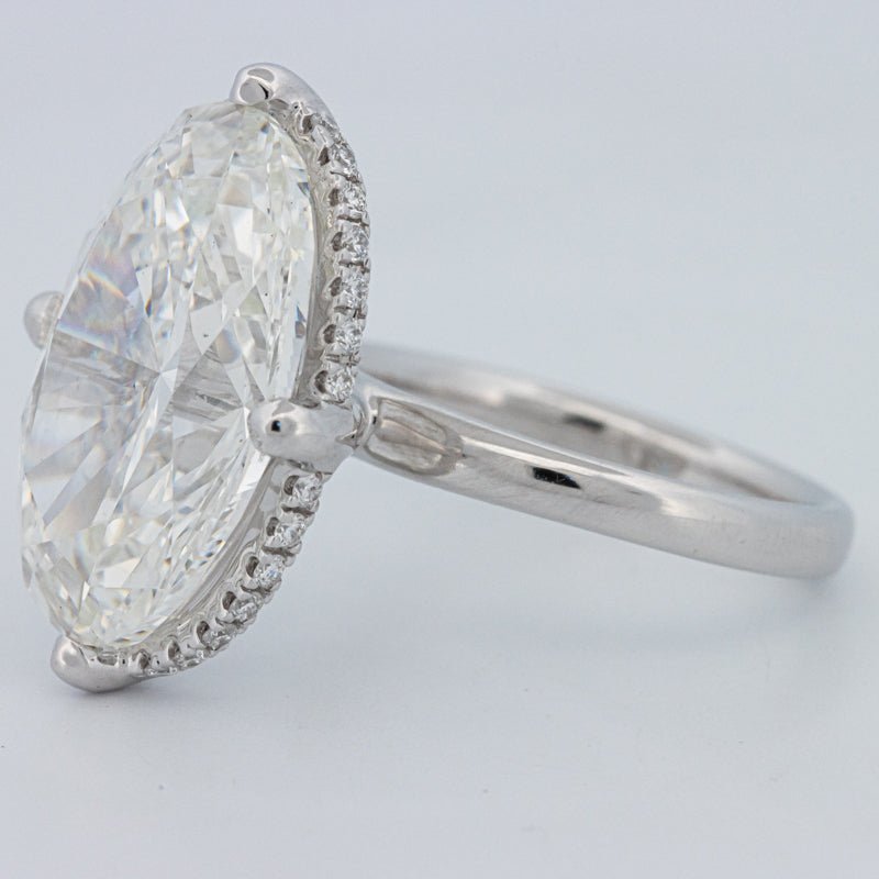 10 CT ''East - West" Halo Solitaire (LG) - ZIZOV DIAMONDS