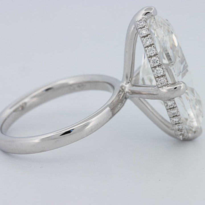 10 CT ''East - West" Halo Solitaire (LG) - ZIZOV DIAMONDS