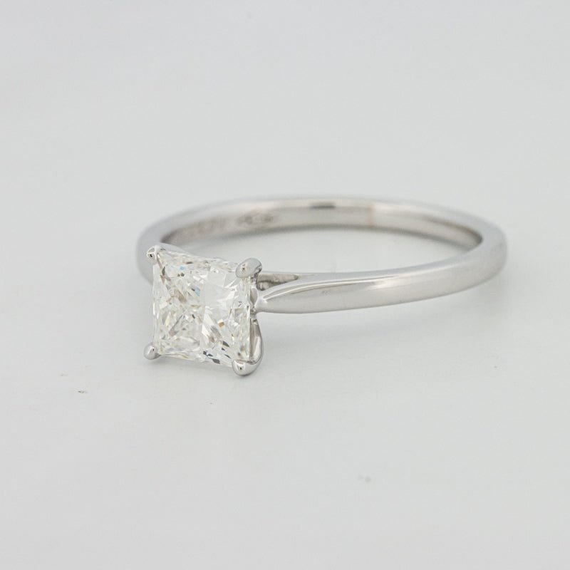1,00 CT Classic Princess Cut Solitaire Ring (LG)