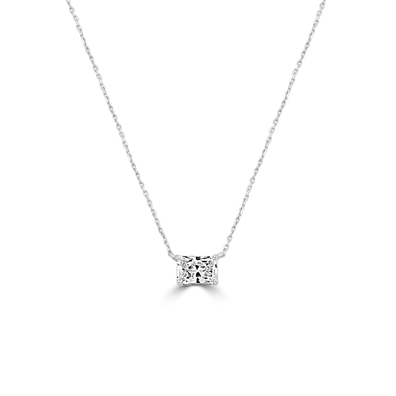 1.07 CT Radiant Cut Classic Pendant (LG) - ZIZOV DIAMONDS