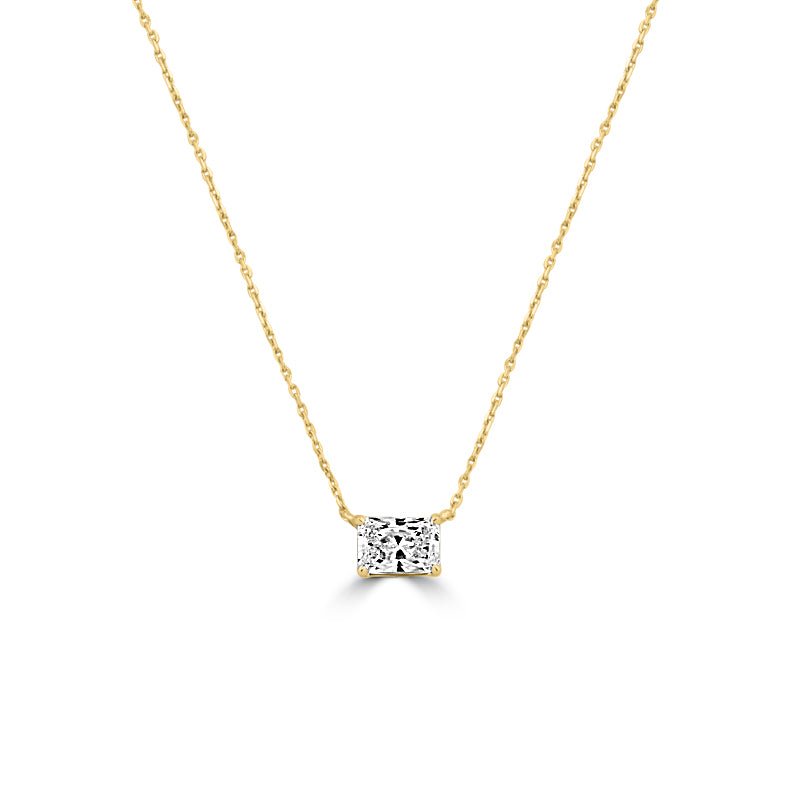 1.07 CT Radiant Cut Classic Pendant (LG) - ZIZOV DIAMONDS