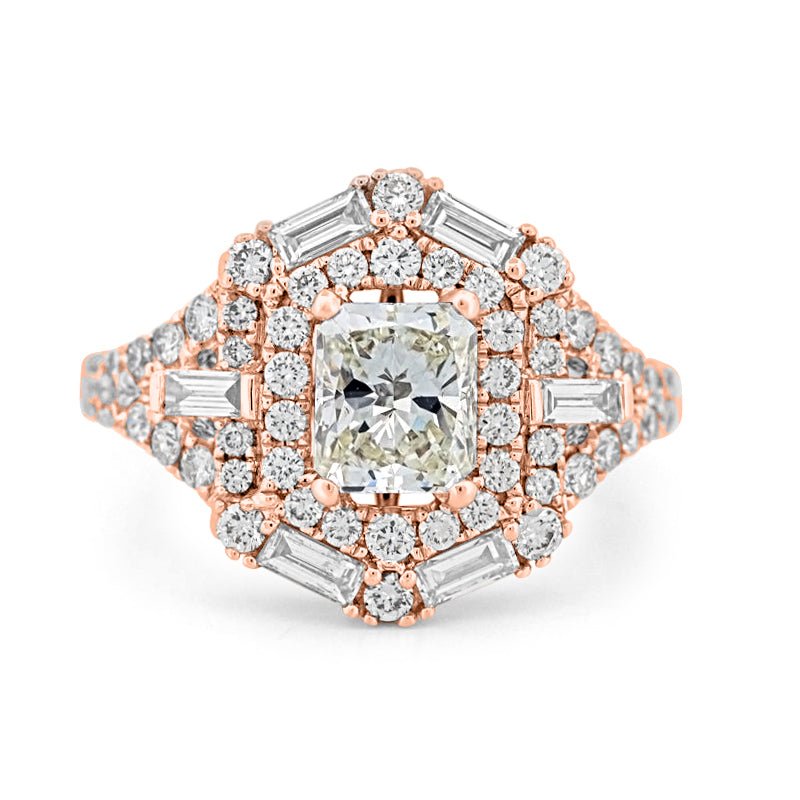 1.10 CT Crown Square Radiant Solitaire - ZIZOV DIAMONDS