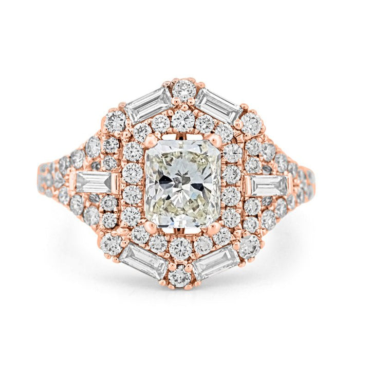 1.10 CT Crown Square Radiant Solitaire - ZIZOV DIAMONDS