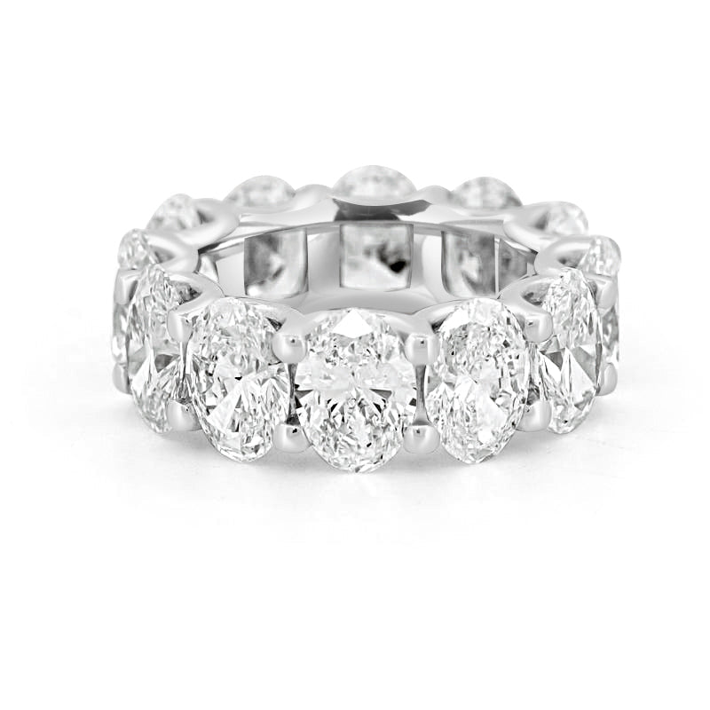 12 CT Full Oval Eternity Ring (LG) - ZIZOV DIAMONDS