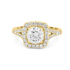 1.20 CT Round Cut Halo Pavé Solitaire (LG) - ZIZOV DIAMONDS