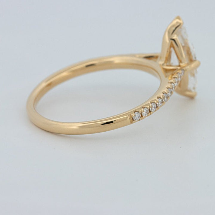 1.30 CT Marquise Cut Pavé Solitaire (LG) - ZIZOV DIAMONDS