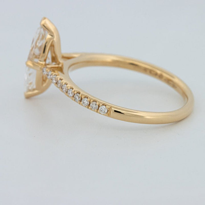 1.30 CT Marquise Cut Pavé Solitaire (LG) - ZIZOV DIAMONDS