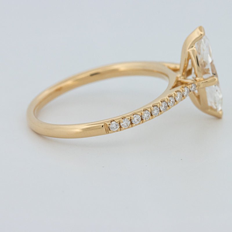 1.30 CT Marquise Cut Pavé Solitaire (LG) - ZIZOV DIAMONDS