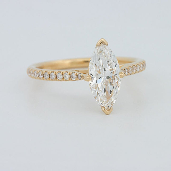 1.30 CT Marquise Cut Pavé Solitaire (LG) - ZIZOV DIAMONDS