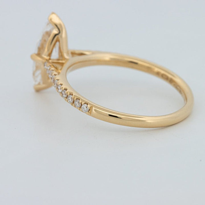 1.30 CT Marquise Cut Pavé Solitaire (LG) - ZIZOV DIAMONDS