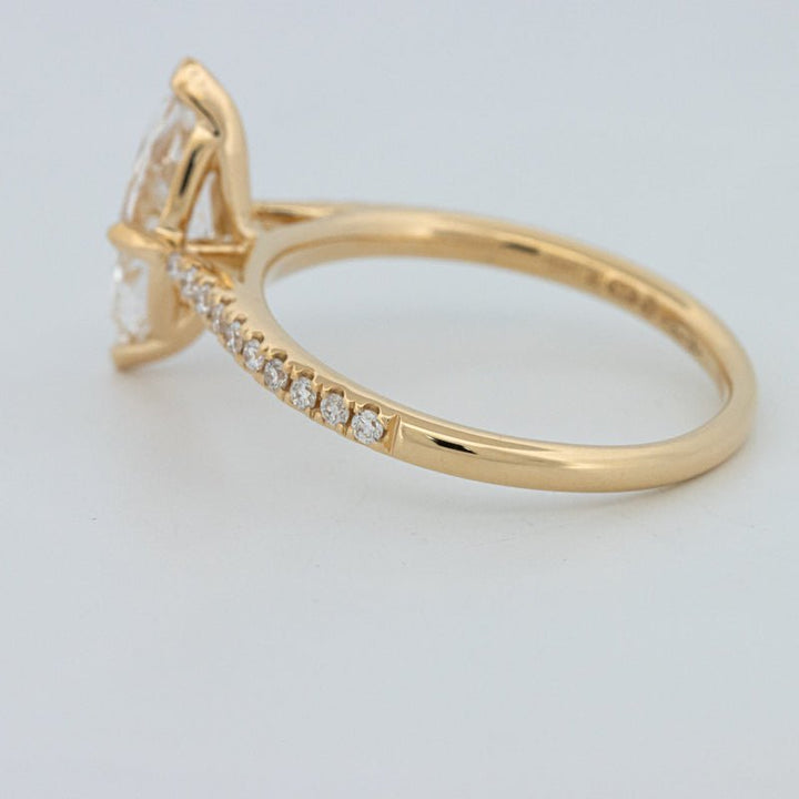 1.30 CT Marquise Cut Pavé Solitaire (LG) - ZIZOV DIAMONDS