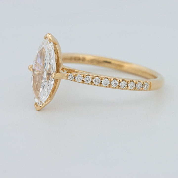 1.30 CT Marquise Cut Pavé Solitaire (LG) - ZIZOV DIAMONDS