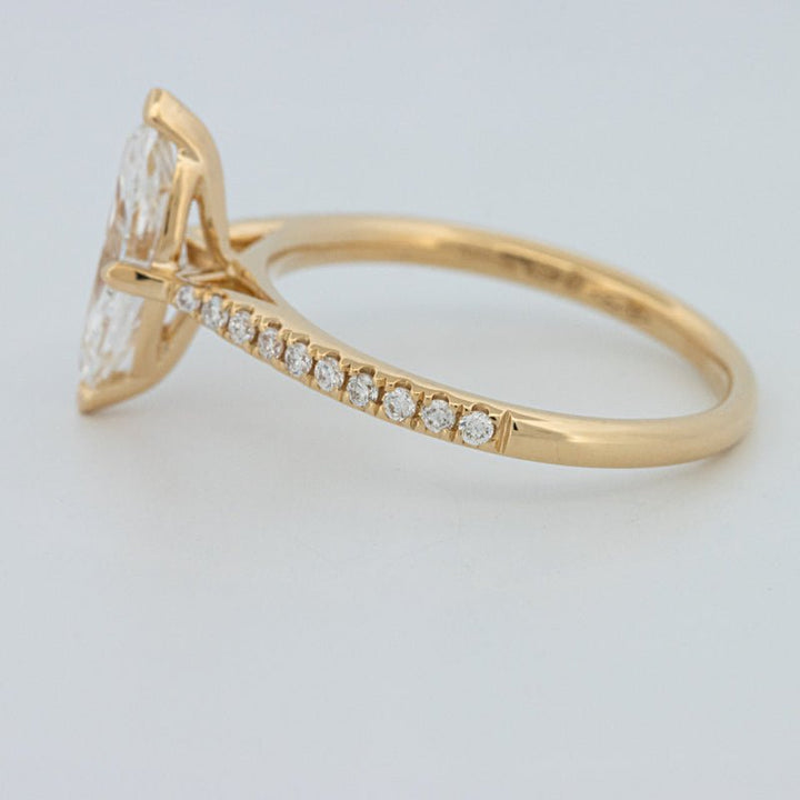 1.30 CT Marquise Cut Pavé Solitaire (LG) - ZIZOV DIAMONDS